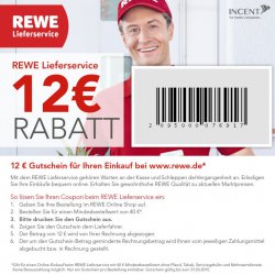 12,00€ Gutschein ab 40,00€ [Neu- & Bestandskunden] @ REWE-Lieferservice