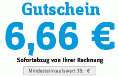 6,66 EUR Gutschein für conrad.de ab 39 EUR Einkaufswert