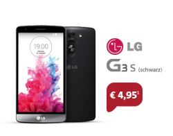 D1 Allnet Flat M + LG G3 S für 4,95€ Zuzahlung und für 19,90€ mtl. @Sparhandy
