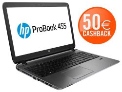 HP Probook 455 G2 G6W43EA 15″ Notebook (mattes Display) Windows 7 Pro/ 8.1 ab 283,00 € dank 50€ Cashback