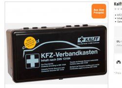 KFZ-Verbandskasten für 3,99€ – Offline im OBI – Baumarkt