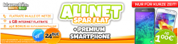 Klarmobil (Vodafone Netz) – Allnet Flat + SMS Flat + 1 GB Internet Flat + z.B. Samsung Galaxy S5 für 24,85€ mtl. @Handy2Day