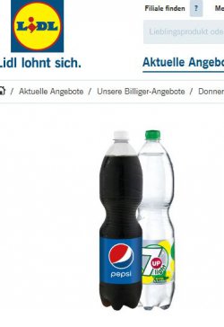 [LOKAL] Schwip Schwap,Pepsi,7up (1,5l) für 0,49€, Ramazotti 8,88€, Melitta Kaffee  3,30€  bei Lidl