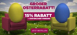 OSTERAKTION: 15% RABATT + KOSTENLOSER VERSAND bei CoverCouch für IKEA Bezüge