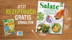 6 × KNORR Salatkrönung kaufen und GRATIS Salate Rezeptbuch erhalten