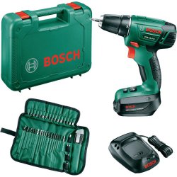 Bosch PSR 14,4 LI Akku-Bohrschrauber + 2x Akku, + Zubehör, + Koffer für 89€ @Conrad.de