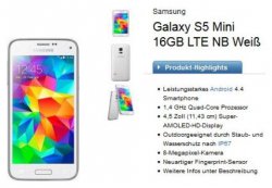 Congstar Telekom Allnet Flat S + 500MB Datenflat + Samsung S5 mini und weitere für 19,99€ im Monat @logitel