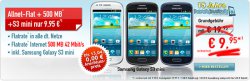 E-Plus: Tele2 Allnet Flat Smart, 500 MB Internetflat + Samsung Galaxy S3 Mini rechnerisch für 9,95€ @Handybude