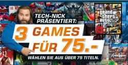 Games-Aktion 3 Games für nur 75 € @Saturn
