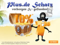 10% Rabatt auf alles (ohne Mindestbestellwert) mit Gutscheincode @Plus.de