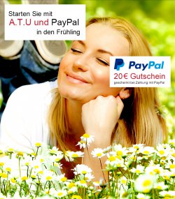 20€ Rabatt bei Zahlung mit PayPal MBW 100€ @A.T.U