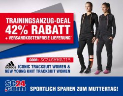 42% Rabatt & versandkostenfreie Lieferung auf den Iconic Tracksuit Women und den New Young Knit Women von adidas