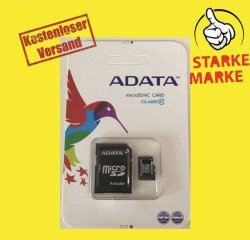 64 GB Micro SD SDHC Speicherkarten Original Adata Class 10 für 18,99 € [ Idealo 28,71 € ] @ eBay