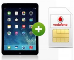 Apple iPad Air WiFi 4G 32GB (B-Ware) für 49€ mit günstigem Vodafone DataGo 3GB LTE-Tarif für 17,49€ im Monat @modeo.de