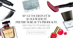 Für 40€ bei Amazon einkaufen und 10€ Gutschein gratis für Premium Beauty Produkte bekommen