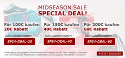 MIDSEASON SALE: SP24.com bis zu 60,00 € Rabatt bis zum 10.05. gültig
