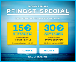 Planet Sports Pfingst Special 15€ und 30€ Gutschein auf das gesamte Sortiment