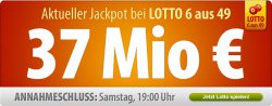 Tipp24: 7 Felder für 1,50€ (nur für Neukunden) – Am Samstag sind 37.000.000 Euro im Jackpot bei Lotto 6 aus 49!!!