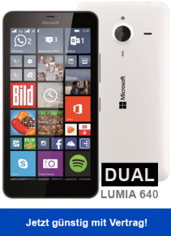 E-Plus Tele 2 Allnet Flat ( Flat in alle dt. Festnetz & Handynetz + 500 MB ) + z.b Microsoft Lumia 640 Dual-Sim für 14,95€ mtl. @amid-elektronik