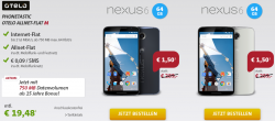 Motorola Nexus 6 64GB (500,99 € Idealo) mit OTELO Allnet-Flat M für nur 19,48 € mtl. statt 34,99 € @Sparhandy zum 15jährigen Jubiläum