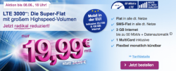 o2 Simply Allnet Flat mit 3GB LTE Internet + Multicard inkl. statt 24,99 € nur noch 19,99 € mtl. @Simplytel