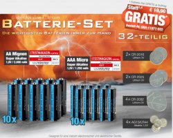 pearl.de: Gratis Batterie Pack zu jeder Bestellung oder einzeln mit Versandkosten