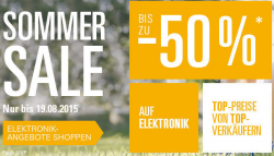 Sommer Sale mit bis zu 50% Rabatt auf z.B. Elektronik @eBay