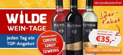 Wilde Wein Tage @Weinvorteil z.B. 12er-Paket Pluvium Premium Selection für 35 € inkl. Versand (statt 95,88 + Versand)