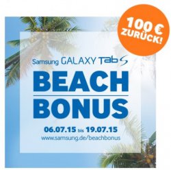 100€ Cashback beim Kauf eines Samsung Galaxy Tab S 10.5 @Samsung