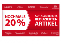 20% Rabatt auf bereits reduzierte Ware & 5€ Newslettergutschein @Roland Schuhe