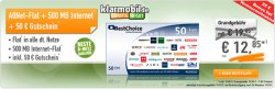 Klarmobil Allnet Spar Flat (Vodafone-Netz oder Telekom-Netz, 500 MB Internet) für effektiv 10,77€ mtl. @handybude & logitel