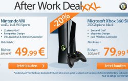 reBuy After Work Deal: Nintendo Wii für nur 48,99€ [idealo: 89€] oder XBox 360 slim 250GB für 78,99€ [idealo: 99€] @rebuy
