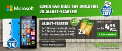 Top Deals bei Modeo : z.b 2 x Klarmobil Allnet Starter + Nokia Lumia 640 Dual Sim für 2 x 4,95 € mtl.