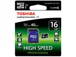 Toshiba microSDHC-Karte 16 GB Class 10 inkl. SD-Adapter für 1,90 € (10,49 € Idealo) @Pearl + ggf. 4,90 € VSK