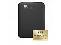 WD Elements 1TB Exclusive Edition Festplatte inkl. Schutzhülle für 59,00 € (71,98 € Idealo) @Saturn
