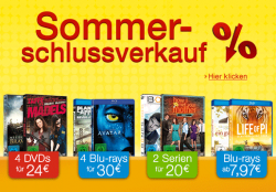 Amazon: Sommer-Schlussverkauf: DVD- & Blu-ray-Angebote und -Sparpakete