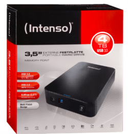 INTENSO Externe Festplatte 3.5 Zoll Memory Point 4 TB, USB 3.0 für 95 Euro @mediamarkt.de