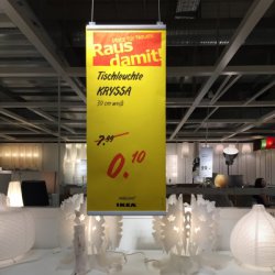[Lokal] Tischleuchte KRYSSA bei IKEA für 10 Cent statt 7,99€