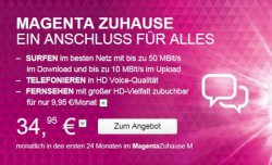 Telekom MagentaZuhause  dank Cashback effektiv ab 20,16 € mtl. @ Telekom