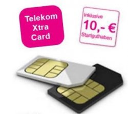 Telekom Xtra Card mit 10,00€ Guthaben für nur 1,99€ inkl. Versand @ebay