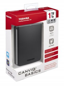Toshiba Canvio 1 TB externe Festplatte für 45,00 € (53,69 € Idealo) @Amazon und Media Markt