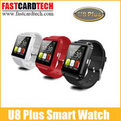 U8 plus Touch Screen Bluetooth 4.0 Armbanduhr  für iPhone 5 6 IOS Android Samsung für 15,79 € [ Idealo 45,- € ] @
