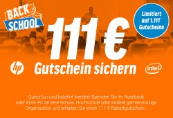111 € Gutschein für Notebooksbilliger wenn ihr ein altes Notebook oder einen PC spendet