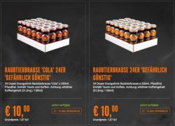 24 Dosen Raubtierbrause Energydrink Cola oder Gefährlich für nur 10€ [idealo 29€] @Raubtierbrause