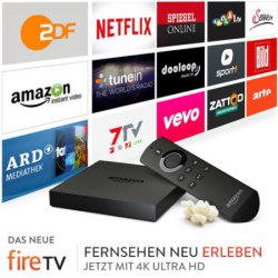Das neue Amazon Fire TV mit 4K Ultra HD für 99,99€ & Neu – Fire TV Stick mit Sprachfernbedienung für 49,99€ @Amazon