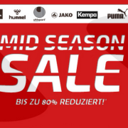 Mid Season Sale mit bis zu 80% Rabatt + kostenloser Versand + 5€ Newsletter-Gutschein @Sportbedarf