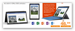 Office 365 Personal für 1 Jahr beim Kauf eines ausgewählten Geräts bei Saturn gratis dazu