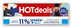 Rakuten HOT DEALS + 11% PayPal – Gutschein