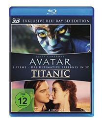 [3D Blu-ray] Avatar 3D und Titanic 3D /2 Disc für 19,97 € [ Idealo 27,95 € ] @ Amazon