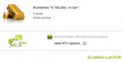 Aktion auf lottoland.de: 5 Rubellose für maximal “100.000€ in Bar” für nur 2€ – gilt für Neu- und Bestandskunden!